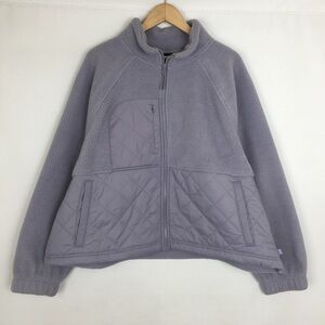 Women’s Cozy Fleece Jacket NEW Sz XXXL (22) Gray Full Zip High Pile NWT by Avia